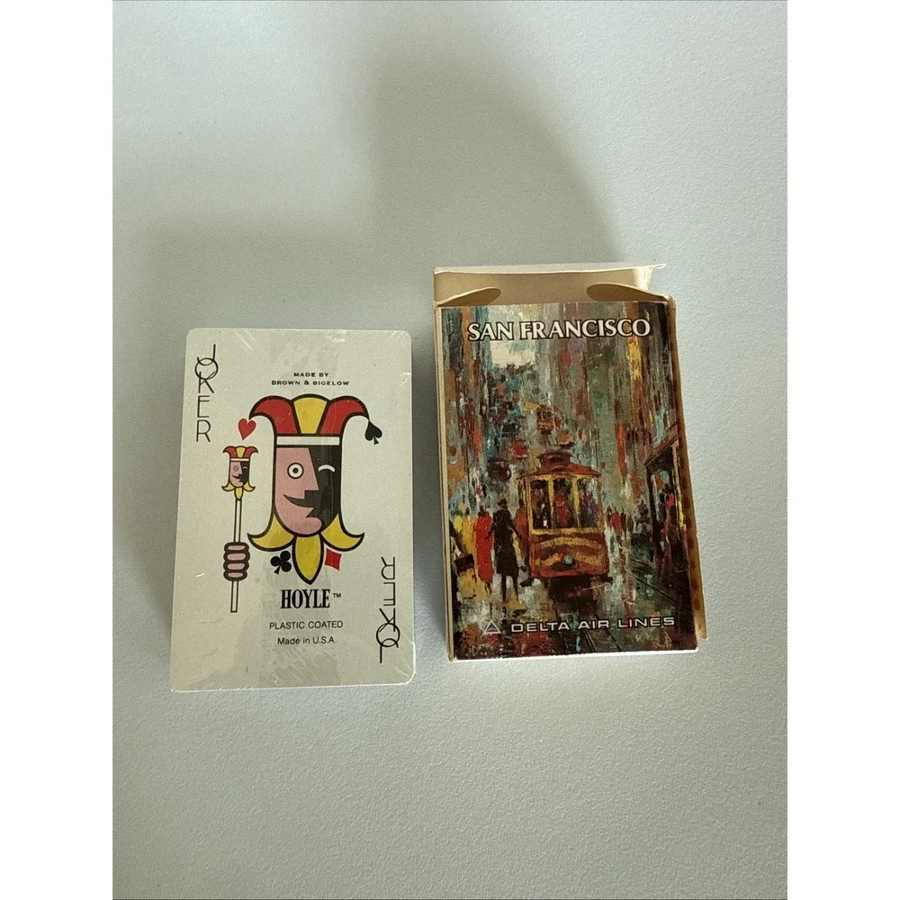Delta Air Lines Playing Cards sealed Deck San Francisco Vintage